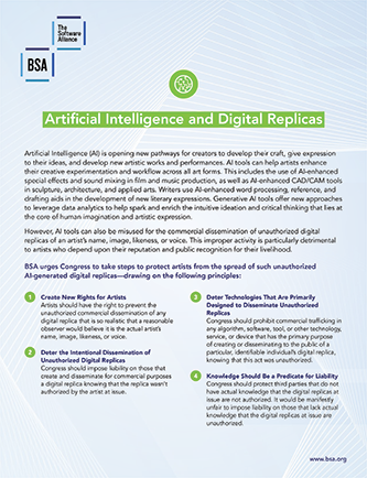 US: Artificial Intelligence and Digital Replicas