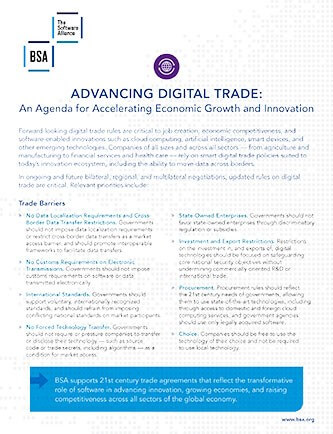 Advancing Digital Trade report cover